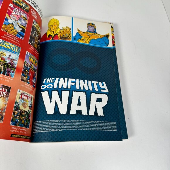 The Infinity War Jim Starlin 7th Printing 2018 Superheroes Marvel Comics PB Book - Picture 6 of 10